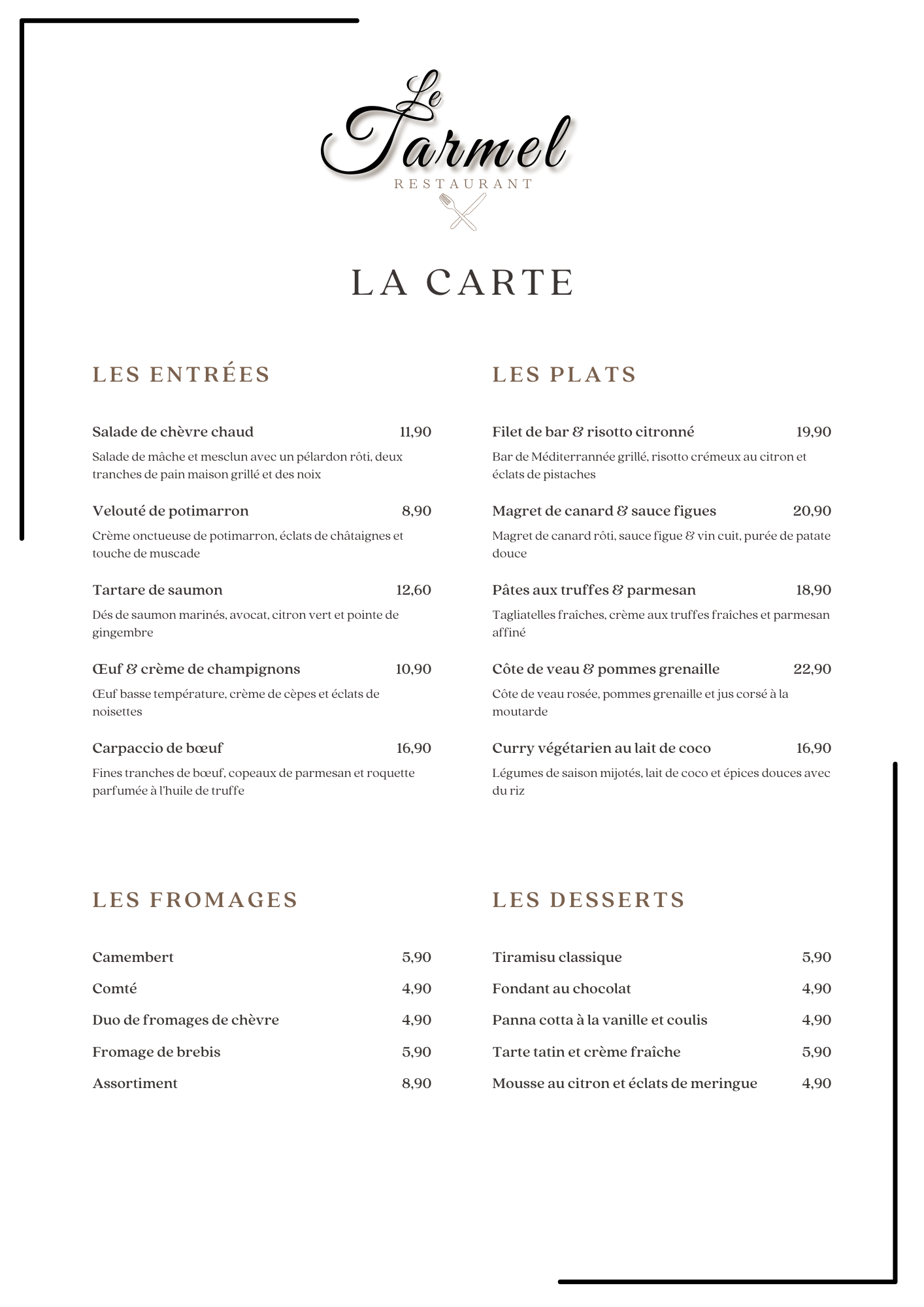 La Carte (3)