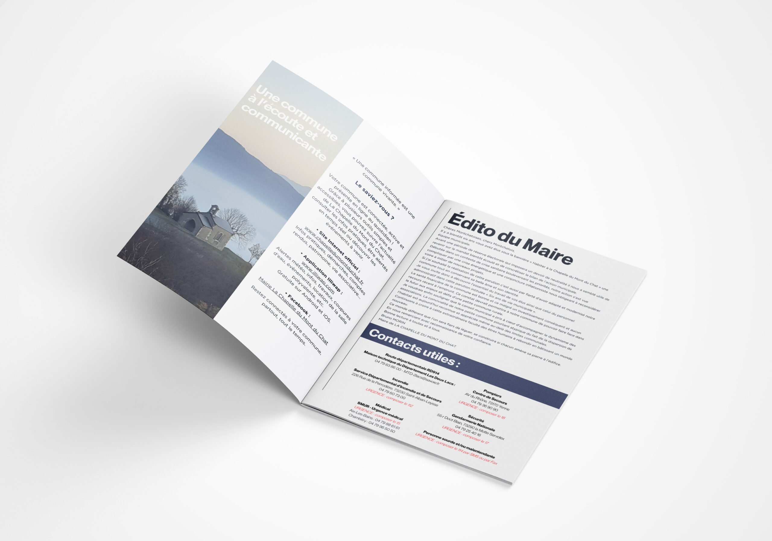 Mockups brochure kaleidolink la chapelle du mont du chat
