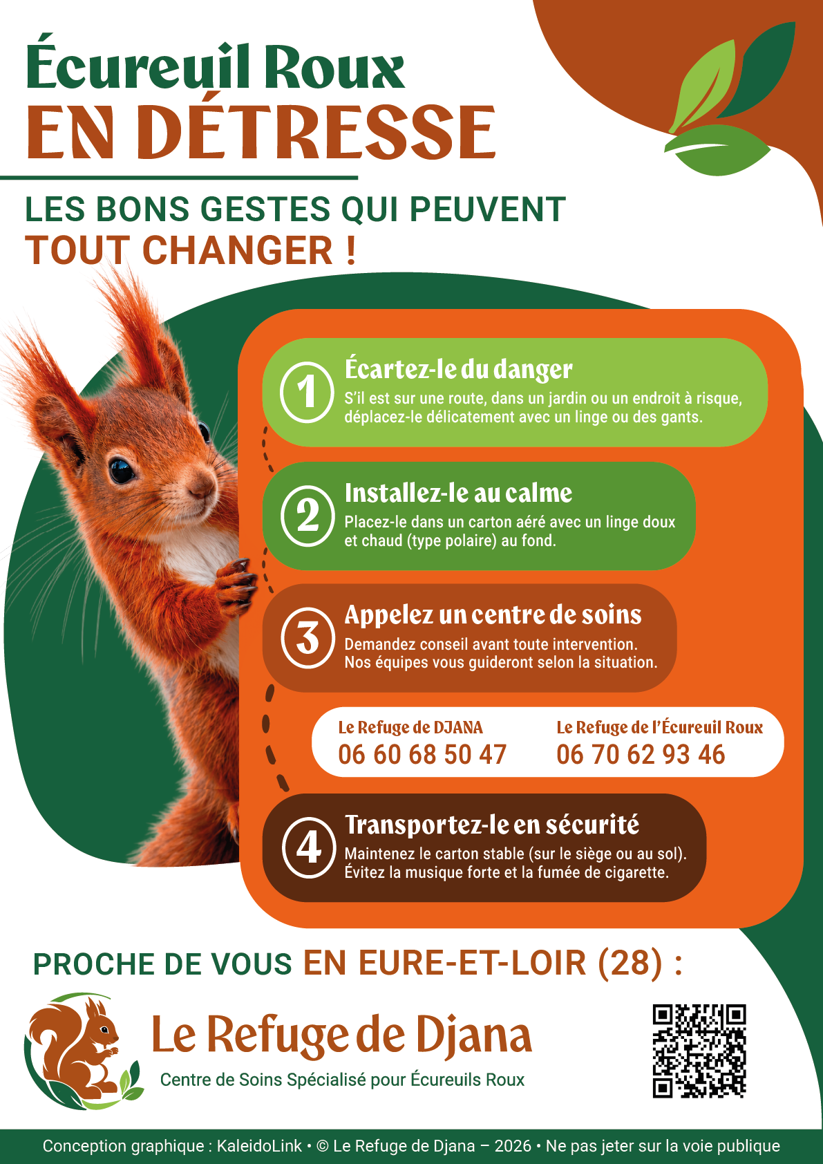 Studio KaleidoLink — Graphiste & illustratrice indépendante dans l’Ain- Affiche A4 le Refuge de Djana